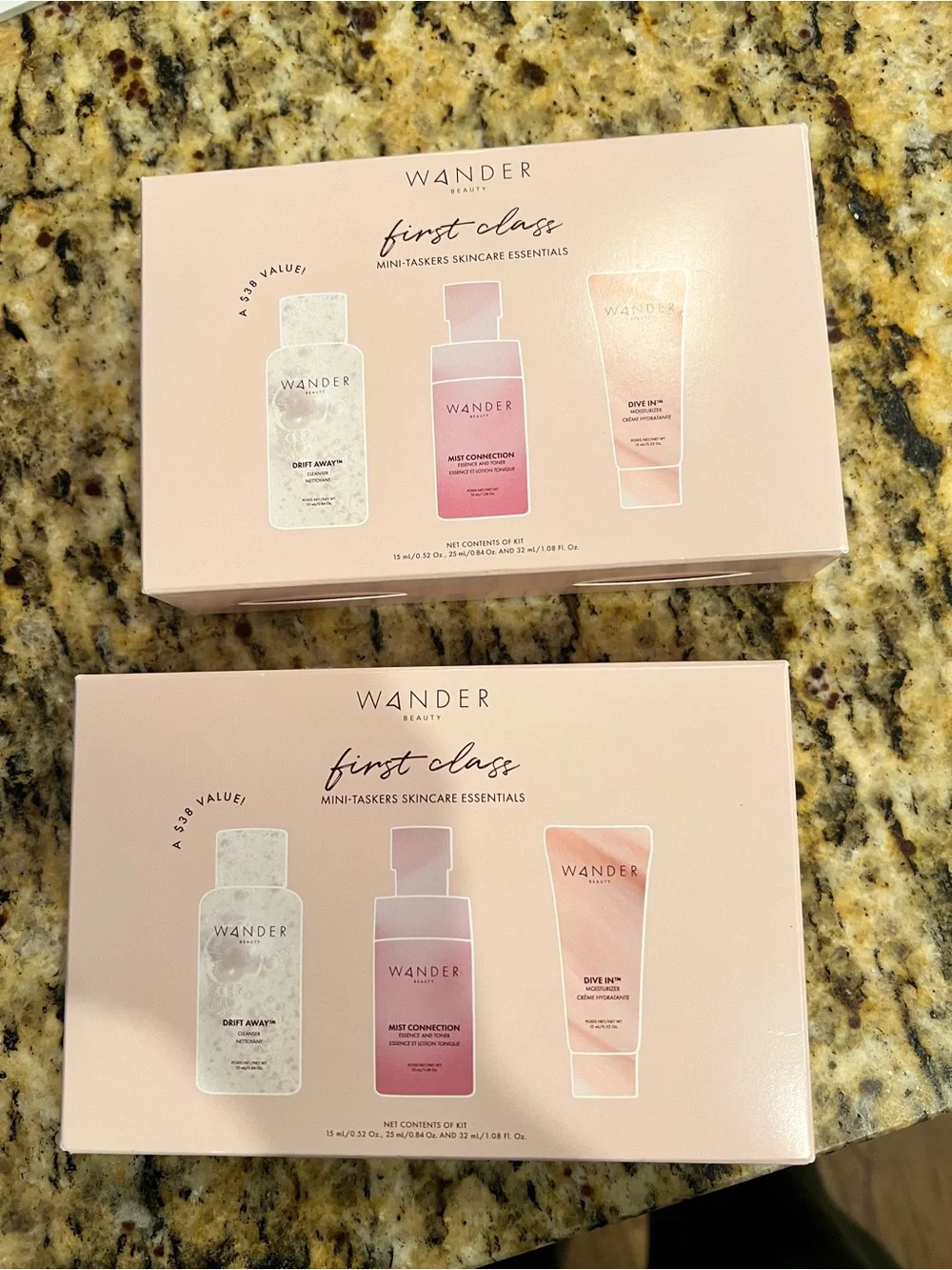 Wander Beauty First Class Mini Taskers Skincare Essentials 3pc Set Lot of 2